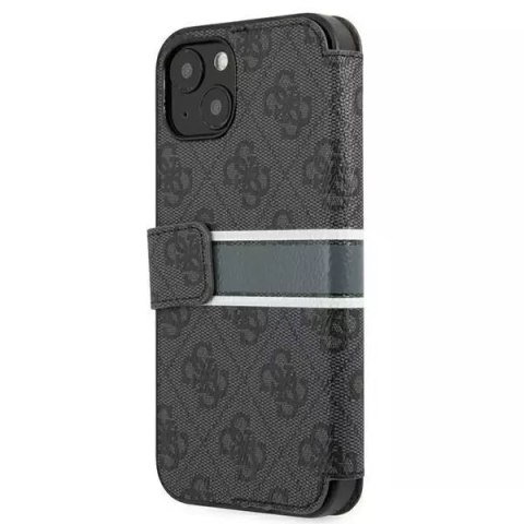 Guess Guess GUBKP13S4GDGR iPhone 13 mini 5,4" szary/grey book 4G Stripe Guess Guess GUBKP13S4GDGR iPhone 13 mini 5,4" szary/grey book 4G Stripe