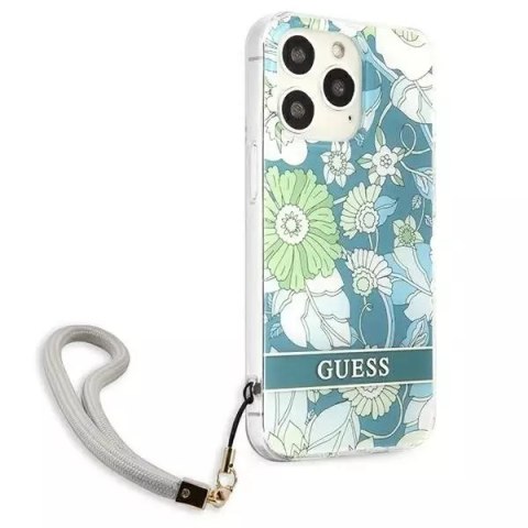 Guess Guess GUHCP13LHFLSN iPhone 13 Pro / 13 6,1" zielony/green hardcase Flower Strap Guess Guess GUHCP13LHFLSN iPhone 13 Pro / 13 6,1" zielony/green hardcase Flower Strap