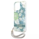 Guess Guess GUHCP13LHFLSN iPhone 13 Pro / 13 6,1" zielony/green hardcase Flower Strap
