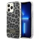 Guess Guess GUHCP13LHSLEOK iPhone 13 Pro / 13 6,1" szary/grey hardcase Leopard