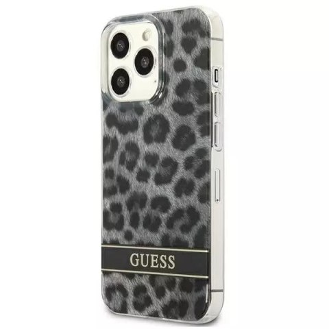 Guess Guess GUHCP13LHSLEOK iPhone 13 Pro / 13 6,1" szary/grey hardcase Leopard Guess Guess GUHCP13LHSLEOK iPhone 13 Pro / 13 6,1" szary/grey hardcase Leopard