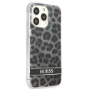 Guess Guess GUHCP13LHSLEOK iPhone 13 Pro / 13 6,1" szary/grey hardcase Leopard