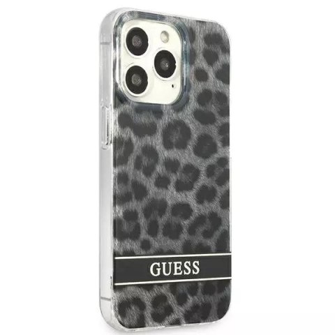 Guess Guess GUHCP13LHSLEOK iPhone 13 Pro / 13 6,1" szary/grey hardcase Leopard Guess Guess GUHCP13LHSLEOK iPhone 13 Pro / 13 6,1" szary/grey hardcase Leopard