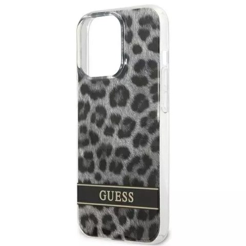 Guess Guess GUHCP13LHSLEOK iPhone 13 Pro / 13 6,1" szary/grey hardcase Leopard Guess Guess GUHCP13LHSLEOK iPhone 13 Pro / 13 6,1" szary/grey hardcase Leopard