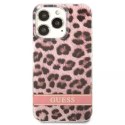 Guess Guess GUHCP13LHSLEOP iPhone 13 Pro / 13 6,1" różowy/pink hardcase Leopard