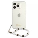 Guess Guess GUHCP13LKPSWH iPhone 13 Pro / 13 6,1" Transparent hardcase White Pearl