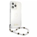 Guess Guess GUHCP13LKPSWH iPhone 13 Pro / 13 6,1" Transparent hardcase White Pearl