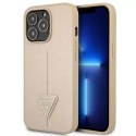 Guess Guess GUHCP13LPSATLE iPhone 13 Pro / 13 6,1" beżowy/beige hardcase SaffianoTriangle Logo