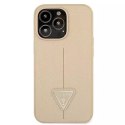 Guess Guess GUHCP13LPSATLE iPhone 13 Pro / 13 6,1" beżowy/beige hardcase SaffianoTriangle Logo