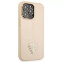 Guess Guess GUHCP13LPSATLE iPhone 13 Pro / 13 6,1" beżowy/beige hardcase SaffianoTriangle Logo