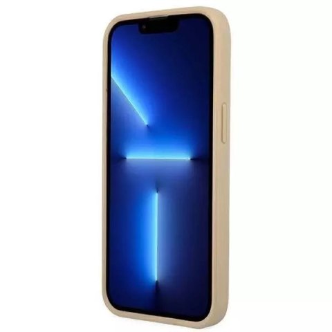 Guess Guess GUHCP13LPSATLE iPhone 13 Pro / 13 6,1" beżowy/beige hardcase SaffianoTriangle Logo Guess Guess GUHCP13LPSATLE iPhone 13 Pro / 13 6,1" beżowy/beige hardcase SaffianoTriangle Logo