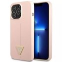 Guess Guess GUHCP13LSLTGP iPhone 13 Pro / 13 6,1" różowy/pink hardcase Silicone Triangle