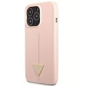 Guess Guess GUHCP13LSLTGP iPhone 13 Pro / 13 6,1" różowy/pink hardcase Silicone Triangle