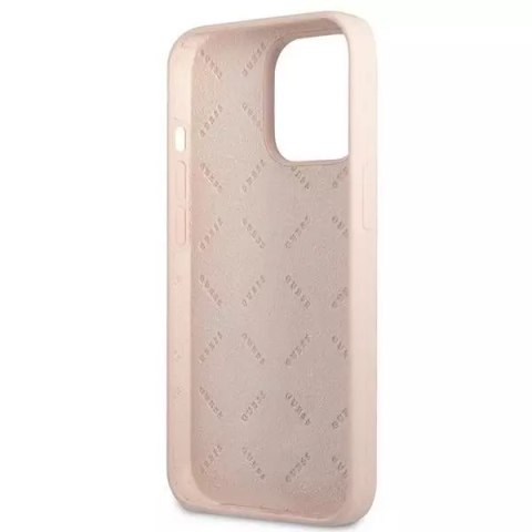 Guess Guess GUHCP13LSLTGP iPhone 13 Pro / 13 6,1" różowy/pink hardcase Silicone Triangle Guess Guess GUHCP13LSLTGP iPhone 13 Pro / 13 6,1" różowy/pink hardcase Silicone Triangle