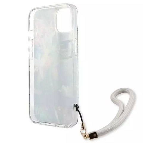 Guess Guess GUHCP13MHFLSB iPhone 13 6,1" niebieski/blue hardcase Flower Strap Guess Guess GUHCP13MHFLSB iPhone 13 6,1" niebieski/blue hardcase Flower Strap