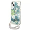 Guess Guess GUHCP13MHFLSN iPhone 13 6,1" zielony/green hardcase Flower Strap