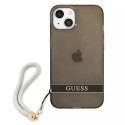 Guess Guess GUHCP13MHTSGSK iPhone 13 6,1" czarny/black hardcase Translucent Stap