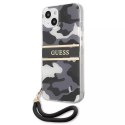 Guess Guess GUHCP13MKCABBK iPhone 13 6,1" czarny/black hardcase Camo Strap Collection