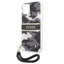 Guess Guess GUHCP13MKCABBK iPhone 13 6,1" czarny/black hardcase Camo Strap Collection