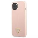 Guess Guess GUHCP13MSLTGP iPhone 13 6,1" różowy/pink hardcase Silicone Triangle
