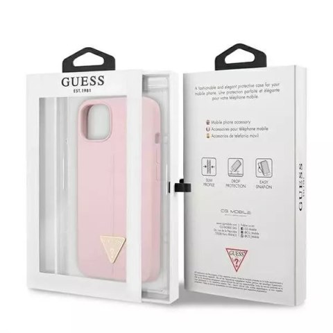 Guess Guess GUHCP13MSLTGU iPhone 13 6,1" fioletowy/purple hardcase Silicone Triangle Guess Guess GUHCP13MSLTGU iPhone 13 6,1" fioletowy/purple hardcase Silicone Triangle