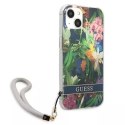 Guess Guess GUHCP13SHFLSB iPhone 13 mini 5,4" niebieski/blue hardcase Flower Strap