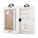 Guess Guess GUHCP13SHFLSD iPhone 13 mini 5,4" złoty/gold hardcase Flower Strap