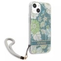 Guess Guess GUHCP13SHFLSN iPhone 13 mini 5,4" zielony/green hardcase Flower Strap