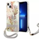 Guess Guess GUHCP13SHFLSU iPhone 13 mini 5,4" fioletowy/purple hardcase Flower Strap