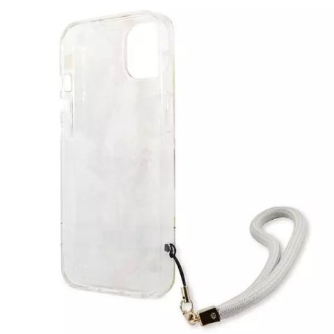 Guess Guess GUHCP13SHFLSU iPhone 13 mini 5,4" fioletowy/purple hardcase Flower Strap Guess Guess GUHCP13SHFLSU iPhone 13 mini 5,4" fioletowy/purple hardcase Flower Strap