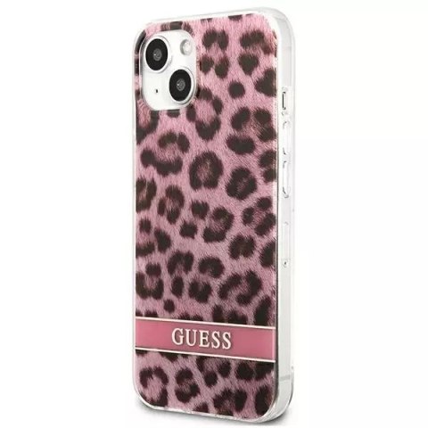 Guess Guess GUHCP13SHSLEOP iPhone 13 mini 5,4" różowy/pink hardcase Leopard Guess Guess GUHCP13SHSLEOP iPhone 13 mini 5,4" różowy/pink hardcase Leopard