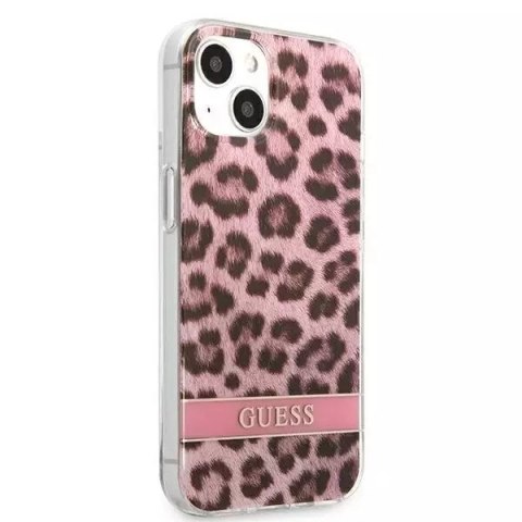 Guess Guess GUHCP13SHSLEOP iPhone 13 mini 5,4" różowy/pink hardcase Leopard Guess Guess GUHCP13SHSLEOP iPhone 13 mini 5,4" różowy/pink hardcase Leopard
