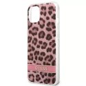 Guess Guess GUHCP13SHSLEOP iPhone 13 mini 5,4" różowy/pink hardcase Leopard