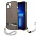 Guess Guess GUHCP13SHTSGSK iPhone 13 mini 5,4" czarny/black hardcase Translucent Stap