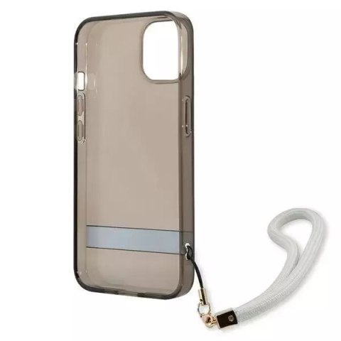 Guess Guess GUHCP13SHTSGSK iPhone 13 mini 5,4" czarny/black hardcase Translucent Stap Guess Guess GUHCP13SHTSGSK iPhone 13 mini 5,4" czarny/black hardcase Translucent Stap
