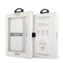 Guess Guess GUHCP13SKB4GGR iPhone 13 mini 5,4" Transparent hardcase 4G Grey Strap Charm