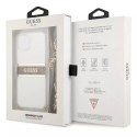 Guess Guess GUHCP13SKC4GBGO iPhone 13 mini 5,4" Transparent hardcase 4G Brown Strap Gold Chain