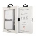 Guess Guess GUHCP13SKC4GBSI iPhone 13 mini 5,4" Transparent hardcase 4G Grey Strap Silver Chain