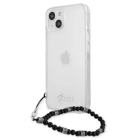 Guess Guess GUHCP13SKPSBK iPhone 13 mini 5,4" Transparent hardcase Black Pearl Guess Guess GUHCP13SKPSBK iPhone 13 mini 5,4" Transparent hardcase Black Pearl