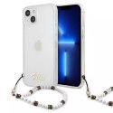 Guess Guess GUHCP13SKPSWH iPhone 13 mini 5,4" Transparent hardcase White Pearl