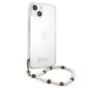 Guess Guess GUHCP13SKPSWH iPhone 13 mini 5,4" Transparent hardcase White Pearl