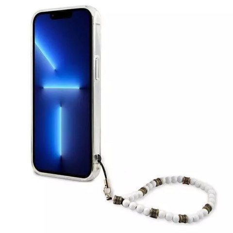 Guess Guess GUHCP13SKPSWH iPhone 13 mini 5,4" Transparent hardcase White Pearl Guess Guess GUHCP13SKPSWH iPhone 13 mini 5,4" Transparent hardcase White Pearl