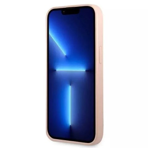 Guess Guess GUHCP13SPSATLP iPhone 13 mini 5,4" różowy/pink hardcase SaffianoTriangle Logo Guess Guess GUHCP13SPSATLP iPhone 13 mini 5,4" różowy/pink hardcase SaffianoTriangle Logo