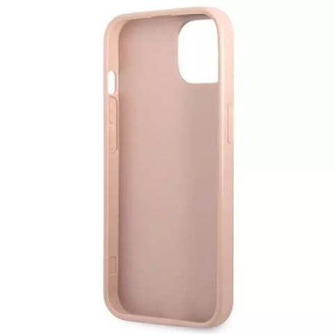 Guess Guess GUHCP13SPSATLP iPhone 13 mini 5,4" różowy/pink hardcase SaffianoTriangle Logo Guess Guess GUHCP13SPSATLP iPhone 13 mini 5,4" różowy/pink hardcase SaffianoTriangle Logo