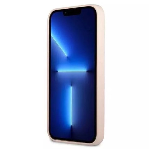 Guess Guess GUHCP13SSLTGP iPhone 13 mini 5,4" różowy/pink hardcase Silicone Triangle Guess Guess GUHCP13SSLTGP iPhone 13 mini 5,4" różowy/pink hardcase Silicone Triangle