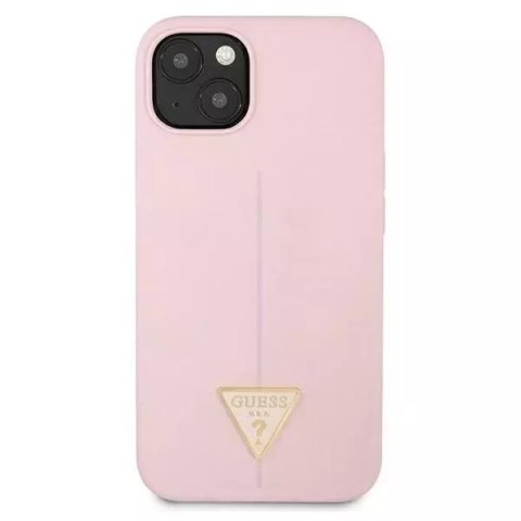 Guess Guess GUHCP13SSLTGU iPhone 13 mini 5,4" fioletowy/purple hardcase Silicone Triangle Guess Guess GUHCP13SSLTGU iPhone 13 mini 5,4" fioletowy/purple hardcase Silicone Triangle