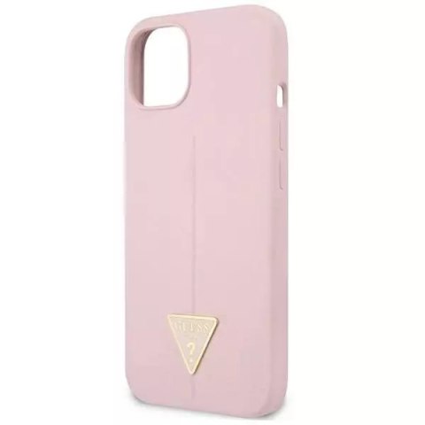 Guess Guess GUHCP13SSLTGU iPhone 13 mini 5,4" fioletowy/purple hardcase Silicone Triangle Guess Guess GUHCP13SSLTGU iPhone 13 mini 5,4" fioletowy/purple hardcase Silicone Triangle