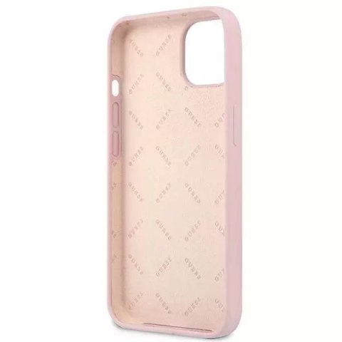 Guess Guess GUHCP13SSLTGU iPhone 13 mini 5,4" fioletowy/purple hardcase Silicone Triangle Guess Guess GUHCP13SSLTGU iPhone 13 mini 5,4" fioletowy/purple hardcase Silicone Triangle