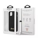 Guess Guess GUHMP13MLSLMGBK iPhone 13 6,1" black/czarny hardcase Silicone Script Gold Logo