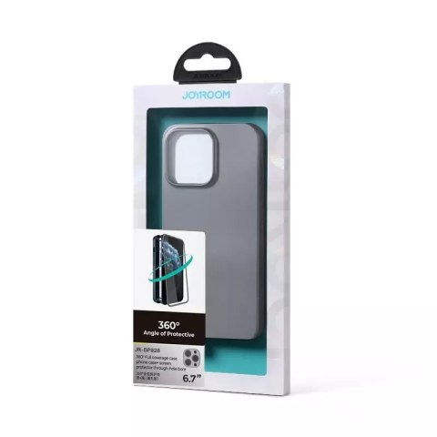 Joyroom Joyroom 360 Full Case etui pokrowiec do iPhone 13 Pro Max obudowa na tył i przód + szkło hartowane szary (JR-BP928 tarnish) Joyroom Joyroom 360 Full Case etui pokrowiec do iPhone 13 Pro Max obudowa na tył i przód + szkło hartowane szary (JR-BP928 tarnish)